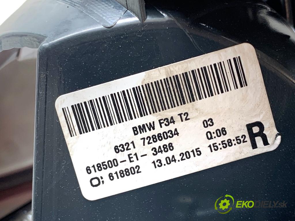 BMW F34 liftback 2015 140 kW 320 d 1995 Svetlo zad pravá vnútorná 7286034 (Kľučka dverí ostatné)
