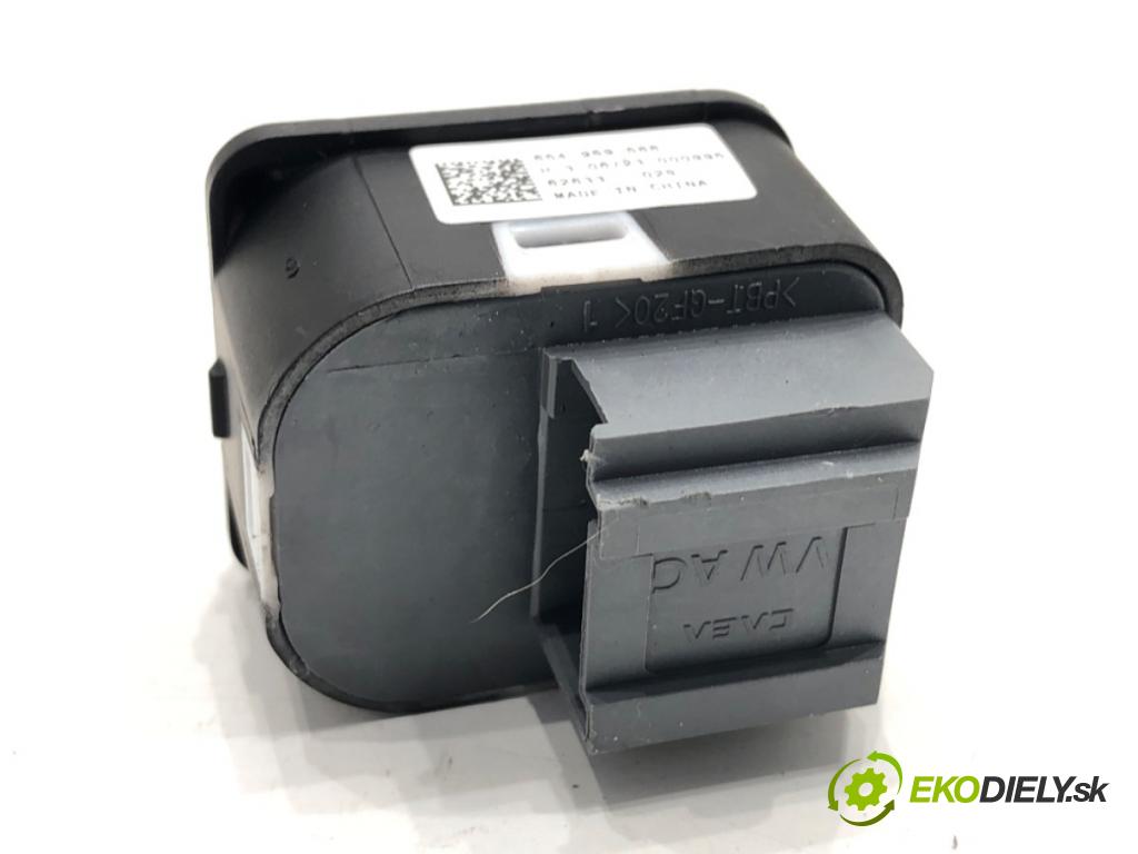 SKODA KAMIQ SUV 2023 81 kW 1.0 TSI 999 Prepínač nastavenia spätných zrkadiel 654959566 (Prepínacie páčky pod volantom)