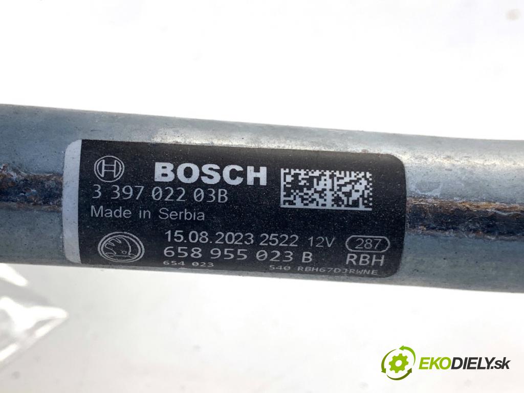 SKODA KAMIQ SUV 2023 81 kW 1.0 TSI 999 Mechanizmus stieračov predný 658955023B (Motorček stieračov predný)