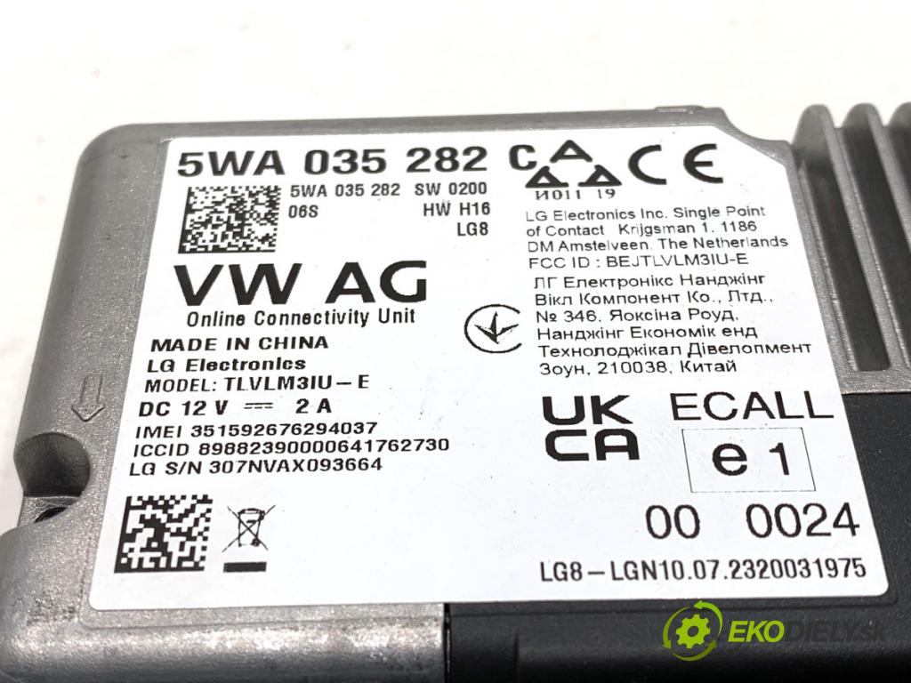 SKODA KAMIQ SUV 2023 81 kW 1.0 TSI 999 Modul ONLINE: 5WA035282C