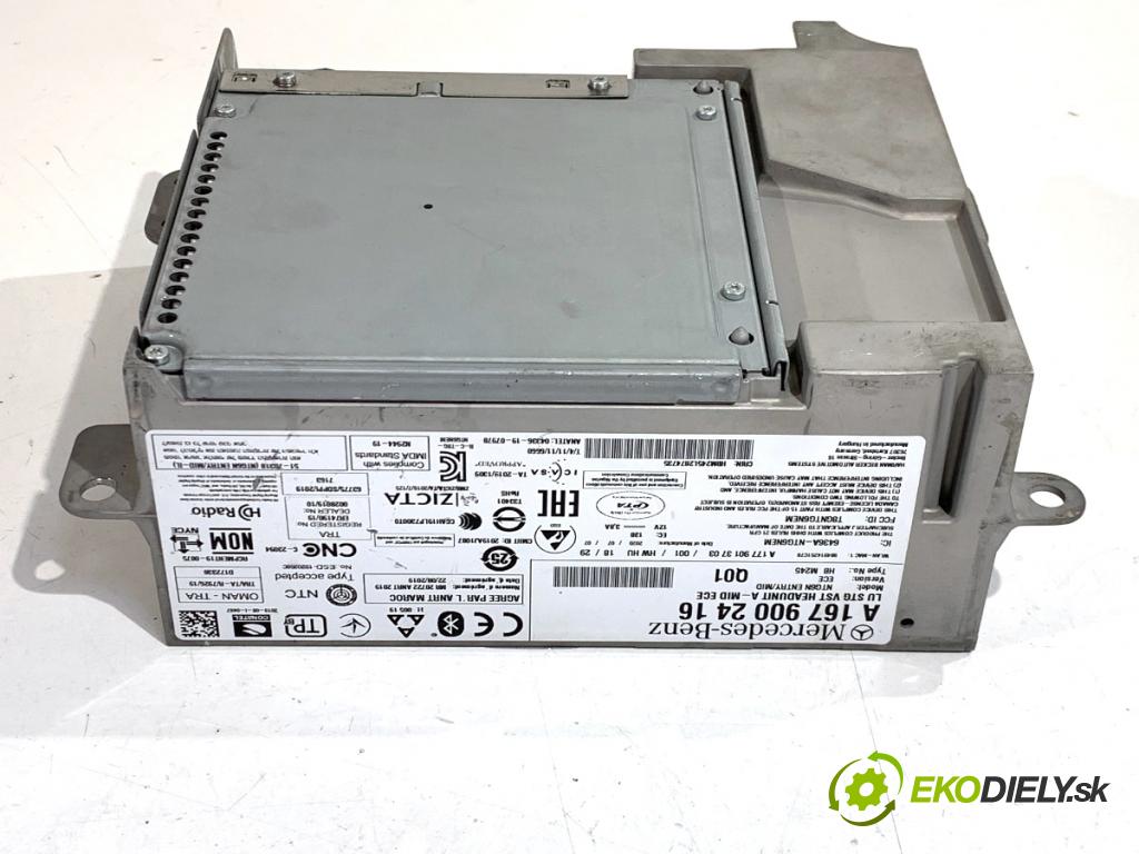 MERCEDES-BENZ GLE SUV 2020 180 kW GLE 300 d 4-matic (167.119) 1950 RADIO mavigace A1679002416 (Audio zařízení)