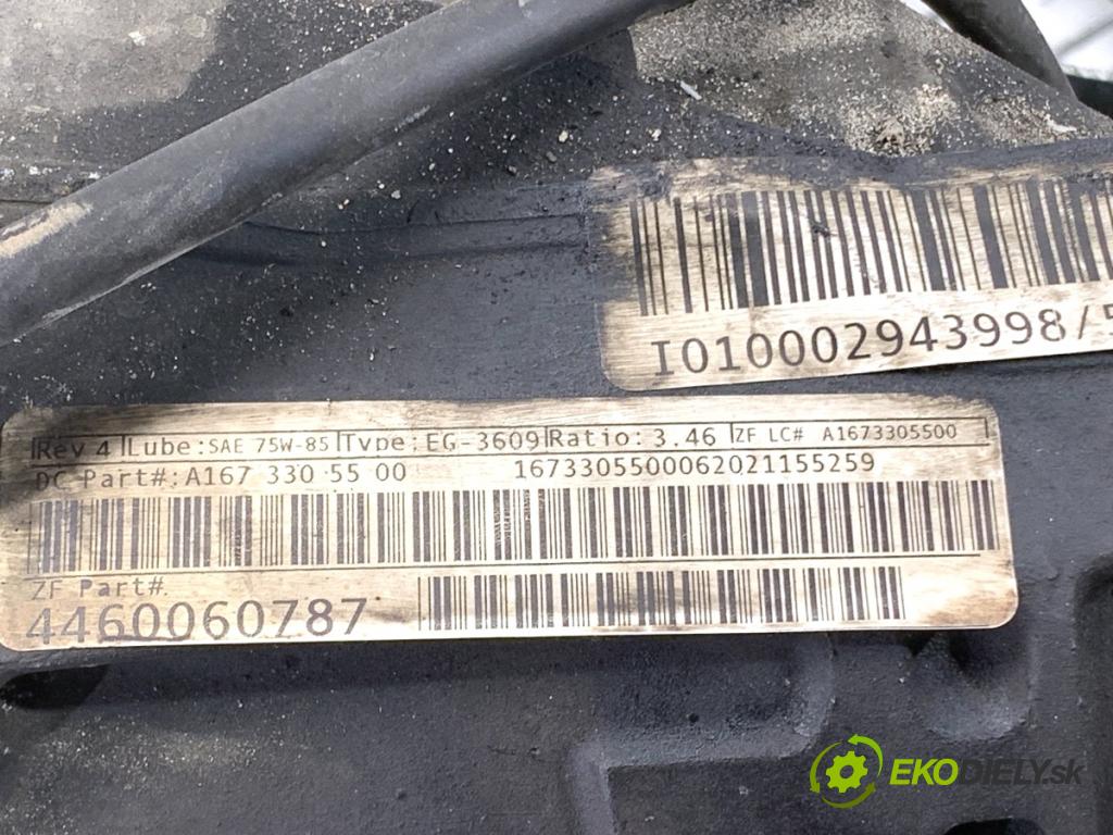 MERCEDES-BENZ GLE SUV 2020 180 kW GLE 300 d 4-matic (167.119) 1950 Most ,diferenciál predný A1673305500