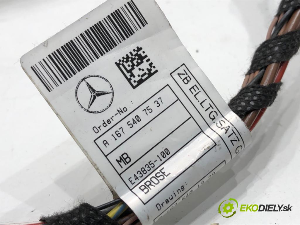 MERCEDES-BENZ GLE SUV 2020 180 kW GLE 300 d 4-matic (167.119) 1950 Káblovačka Dvere predný ľavy A1675401329