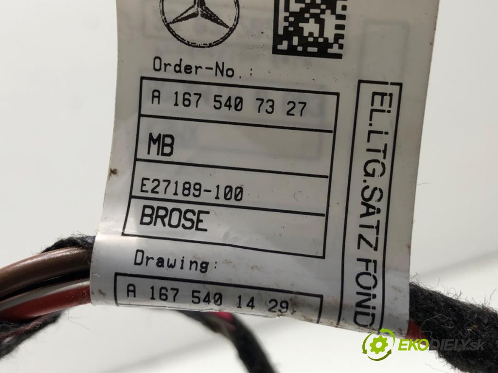 MERCEDES-BENZ GLE SUV 2020 180 kW GLE 300 d 4-matic (167.119) 1950 Káblovačka Dvere zad pravy A1675401429