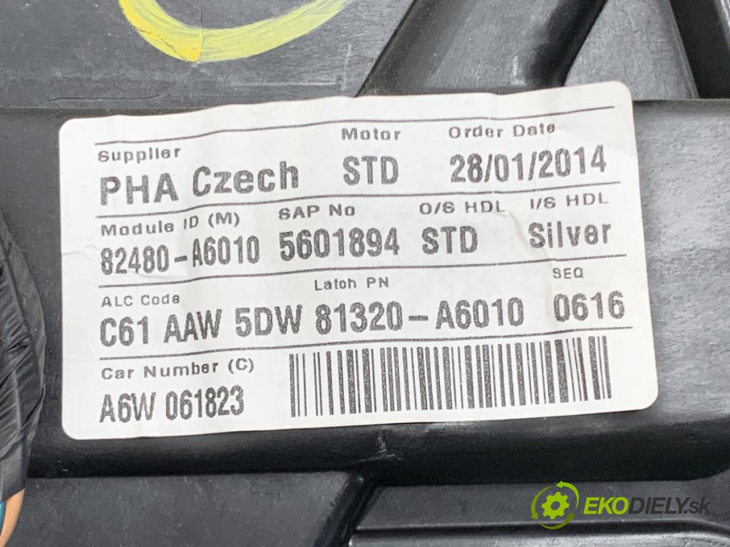 HYUNDAI i30 Kombi 2014 81 kW 1.6 CRDi 1582 Mechanizmus okna pravy predný 82480-A6010