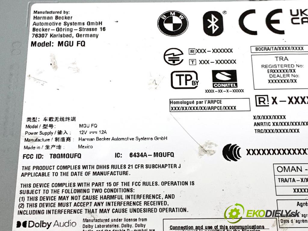 BMW G02 SUV 2023 140 kW xDrive 20 d 1995 RADIO Navigácia 5B34AB2 (Audio zariadenie)