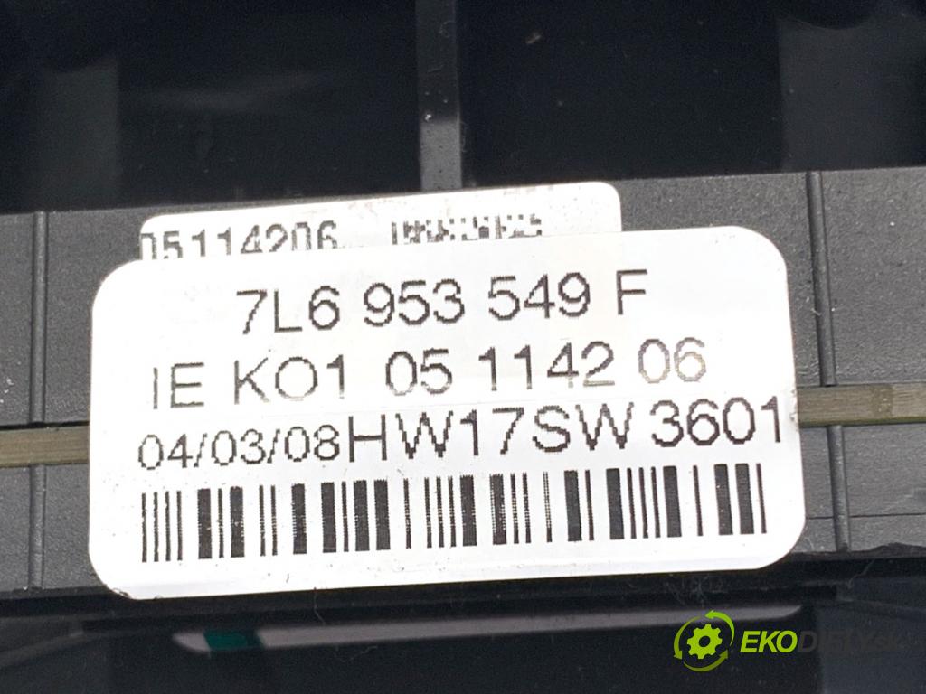 VW TOUAREG SUV 2009 176 kW 3.0 V6 TDI 2967 Prepínač kombinovaný 7L6953549F (Prepínacie páčky pod volantom)