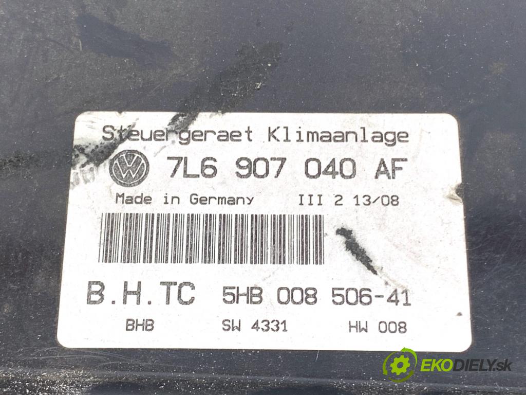 VW TOUAREG SUV 2009 176 kW 3.0 V6 TDI 2967 Panel ovládania kúrenia 7L6907040AF (Prepínacie páčky pod volantom)