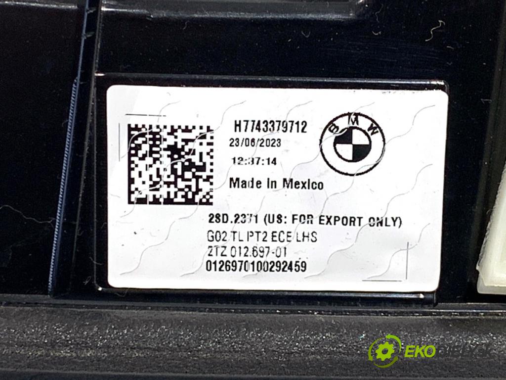BMW G02 SUV 2023 140 kW xDrive 20 d 1995 Svetlo zad ľavá strana vnútorná 7433797 (Kľučka dverí ostatné)