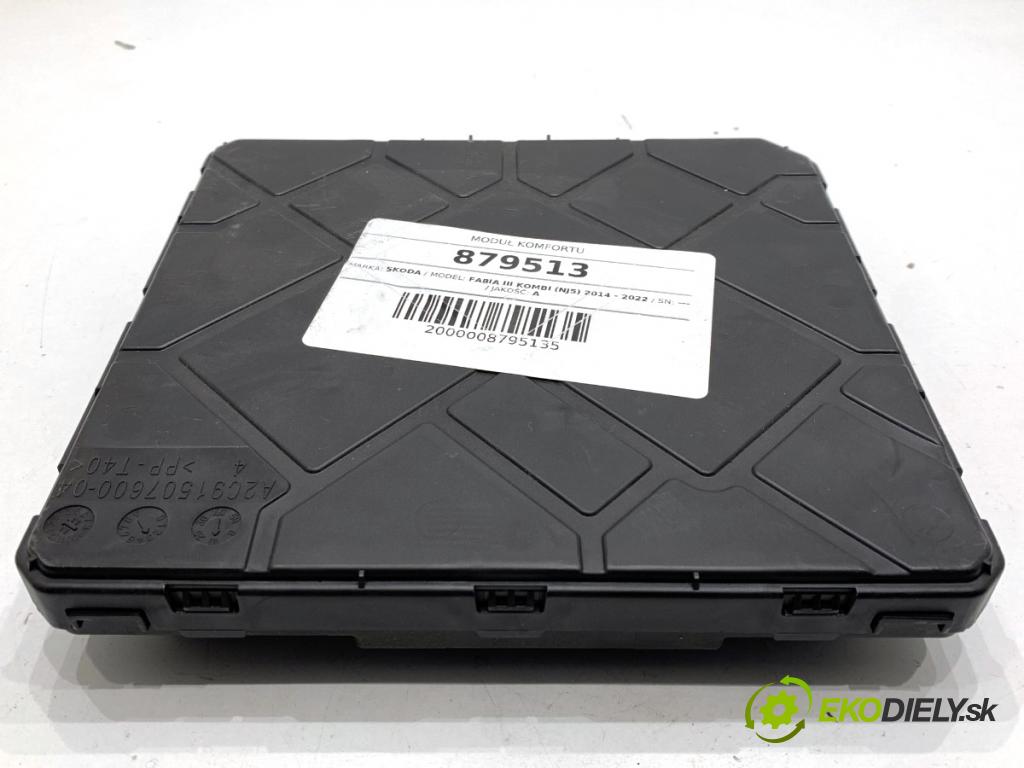 SKODA FABIA III Kombi 2022 44 kW 1.0 999 Modul komfortu 2Q0937085D (Modul komfortu)