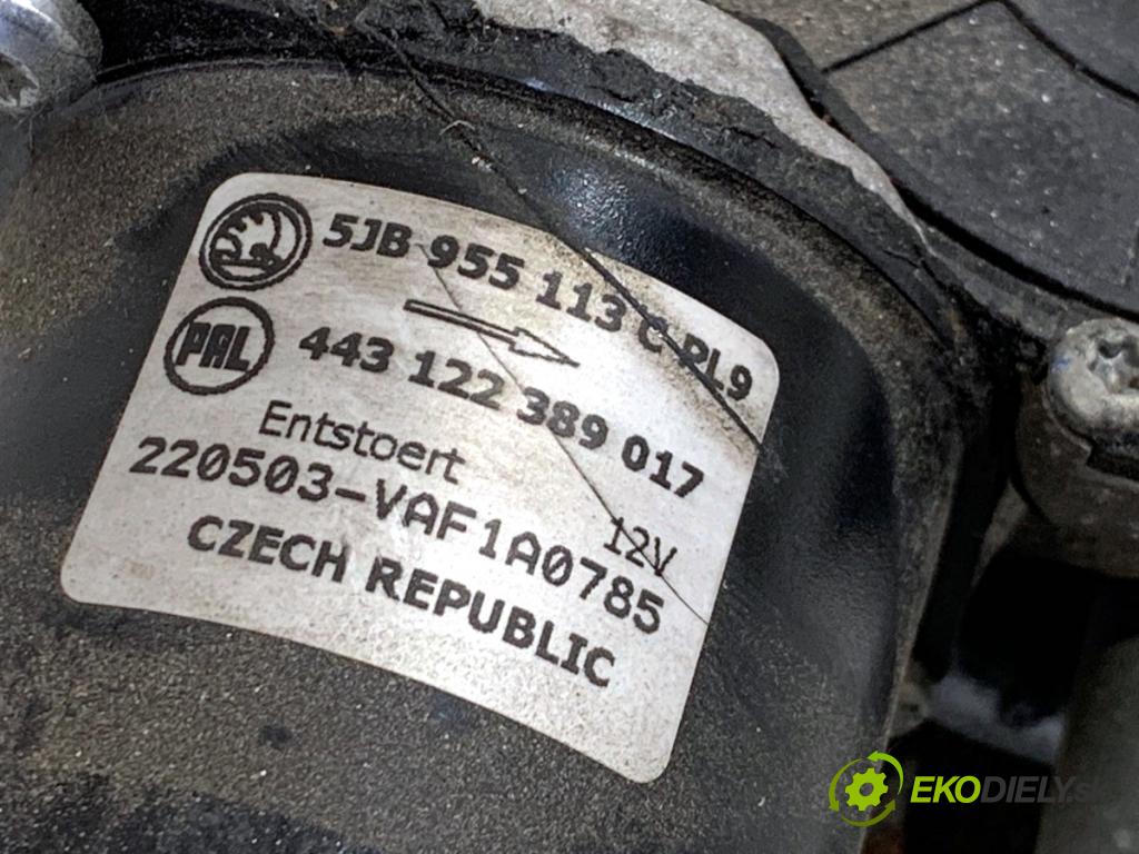 SKODA FABIA III Kombi 2022 44 kW 1.0 999 Mechanizmus stieračov predný 5JB955113C (Motorček stieračov predný)