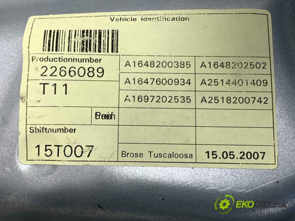 MERCEDES-BENZ X164 SUV 2007 165 kW GL 320 CDI 4-matic (164.822) 2987 mechanismus okna levý přední část A2518200742