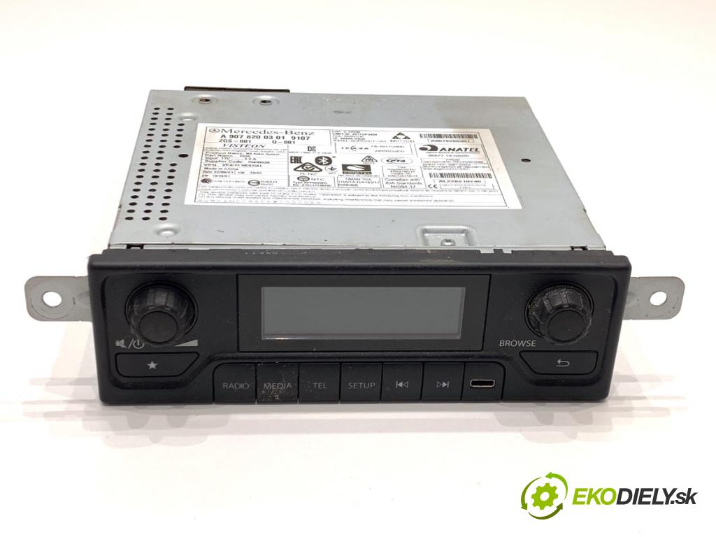 MERCEDES-BENZ eSPRINTER Skrzynia Skrzynia 2022 85 kW Electric (910.633)  RADIO A9078200301 (Audio zariadenie)