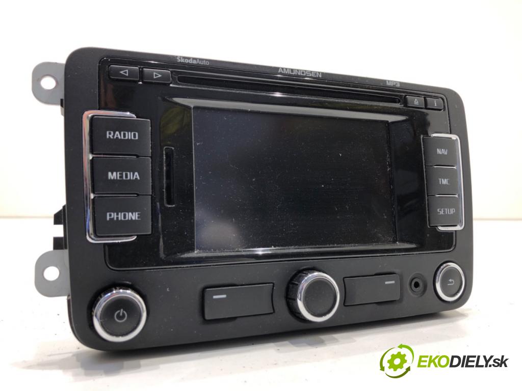 SKODA SUPERB II Kombi 2010 125 kW 2.0 TDI 1968 RADIO 3T0035191A (Audio zariadenie)