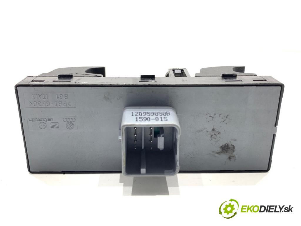 SKODA SUPERB II Kombi 2010 125 kW 2.0 TDI 1968 Prepínač okien 1Z0959858B (Prepínacie páčky pod volantom)