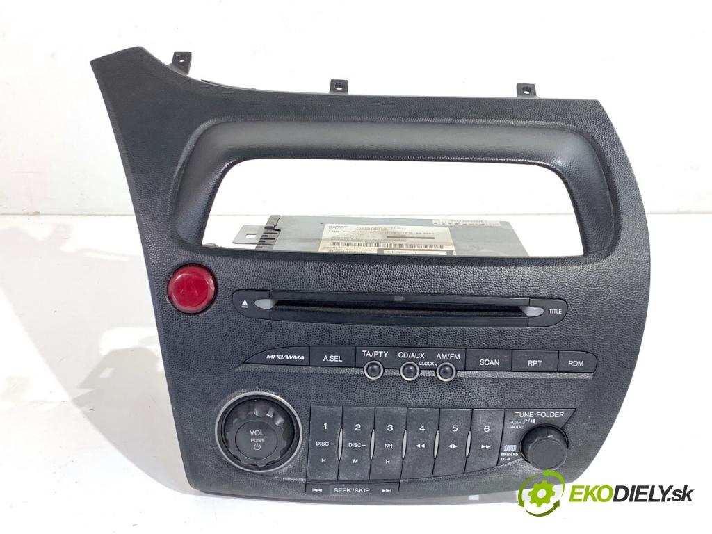 HONDA CIVIC VIII liftback 2009 73 kW 1.4 (FK1, FN4) 1339 RADIO 39100-SMG-G022-M1 (Audio zariadenie)