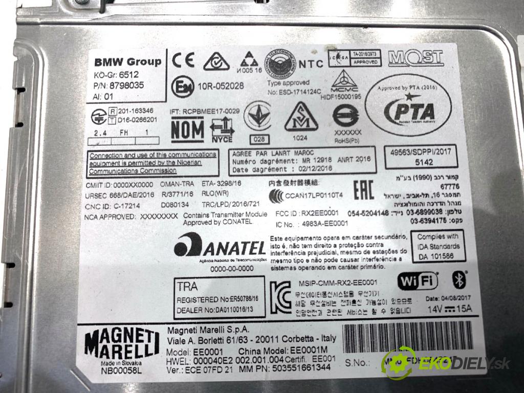 BMW F48 SUV 2017 110 kW sDrive 18 d 1995 RADIO Navigácia 8798035 (Audio zariadenie)