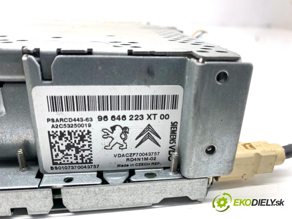 CITROEN C4 PICASSO I nadwozie wielkoprzestrzenne (MPV) 2007 80 kW 1.6 HDi 1560 RADIO 96646223XT (Audio zariadenie)