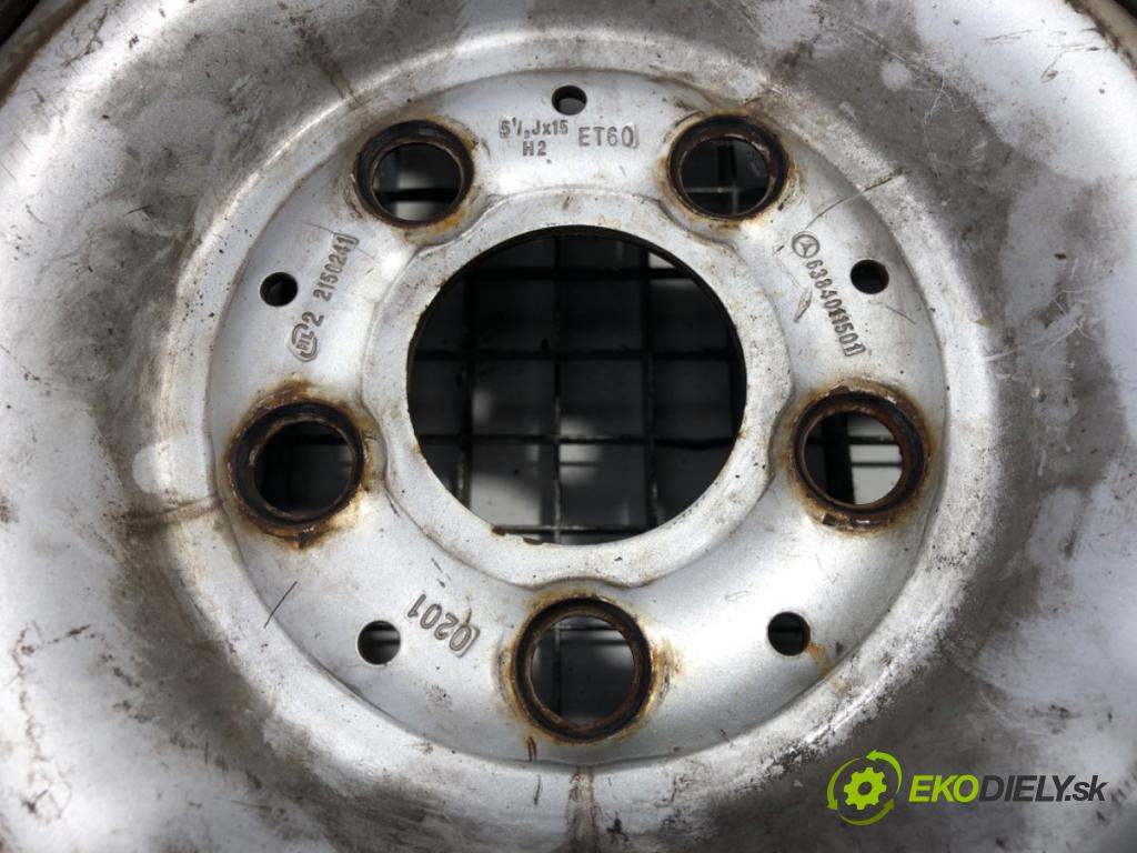 MERCEDES-BENZ W638 Autobus 2003 60 kW 108 CDI 2.2 (638.194) 2148 disk plechový 15 6384011501 (Plechový disk)