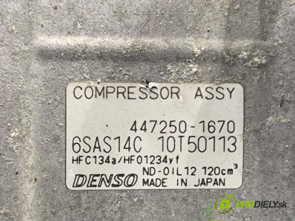 MERCEDES-BENZ W176 liftback 2017 90 kW A 180 (176.042) 1595 Kompresor klimatizácie 447250-1670 (Kompresor klimatizácie)