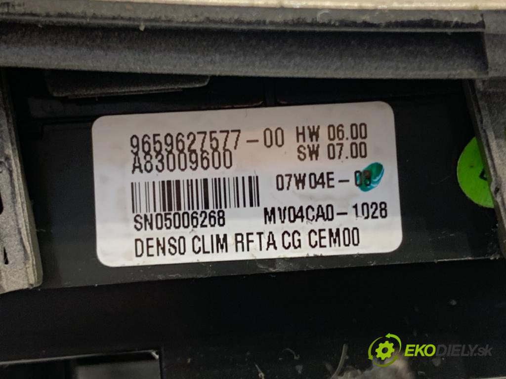 CITROEN C4 PICASSO I nadwozie wielkoprzestrzenne (MPV) 2007 100 kW 2.0 HDi 138 1997 Panel ovládania kúrenia 9659627577 (Prepínacie páčky pod volantom)