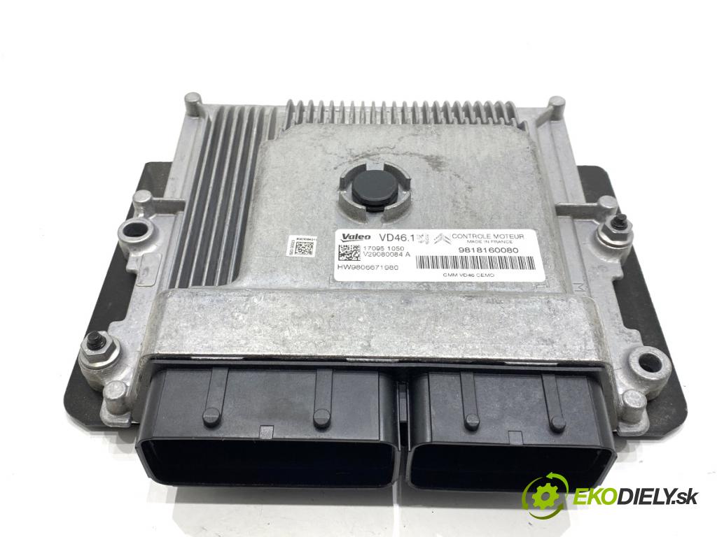 CITROEN C4 II liftback 2017 81 kW 1.2 THP 110 1199 řídící jednotka motora 9818160080 (Řídicí jednotka)