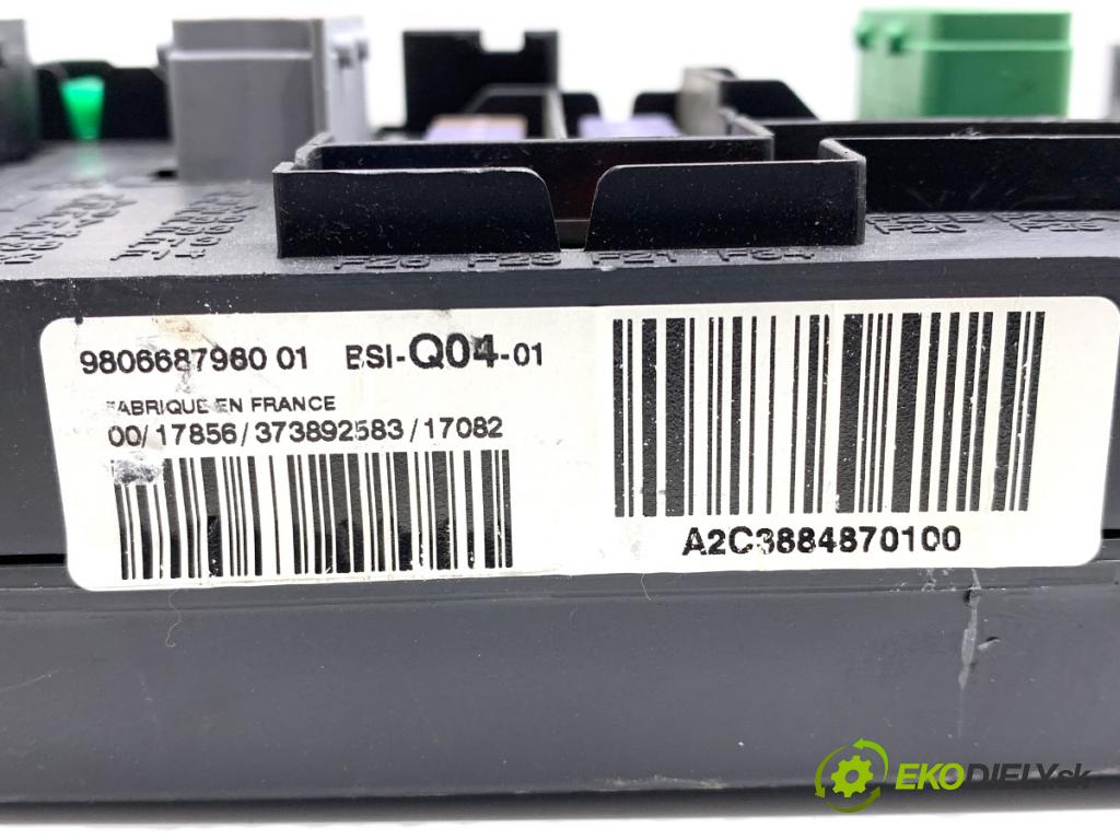 CITROEN C4 II liftback 2017 81 kW 1.2 THP 110 1199 modul BSI 9806687980 (Pojistková skříňka)