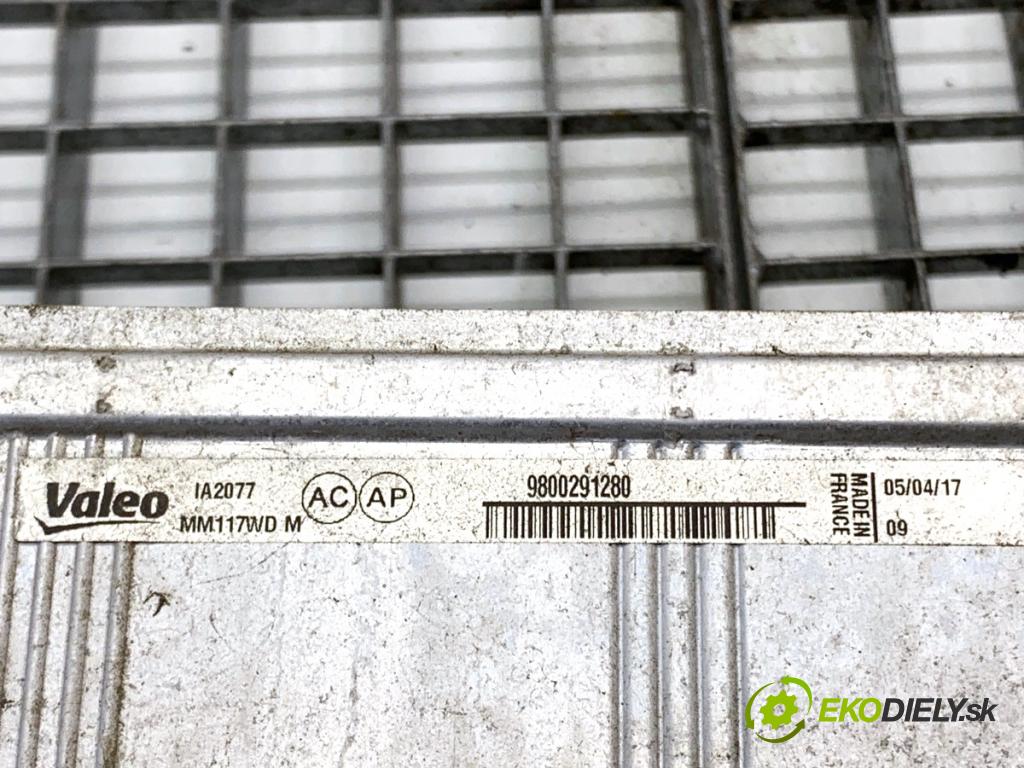 CITROEN C4 II liftback 2017 81 kW 1.2 THP 110 1199 intercooler 9800291280 (Intercooler (chladič nasávaného vzduchu))
