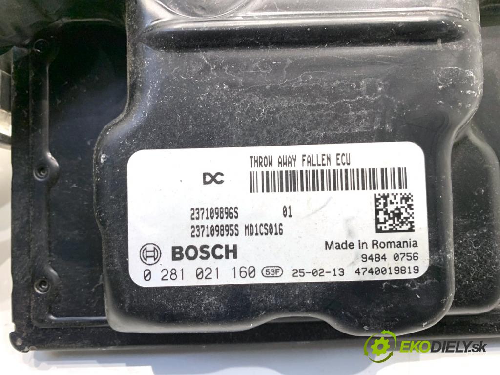 RENAULT TRAFIC III Skrzynia 2025 125 kW 2.0 dCi 170 (FGMM) 1997 riadiaca jednotka Motor 0281021160 (Riadiaca jednotka)