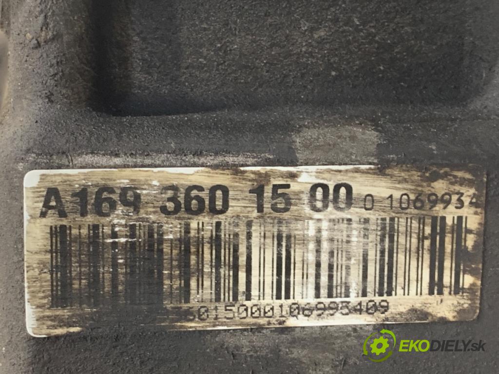 MERCEDES-BENZ W169 liftback 2006 85 kW A 170 (169.032, 169.332) 1699 Prevodovka A1693601500 (Prevodovka)