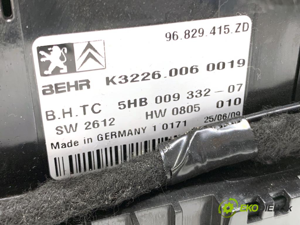 CITROEN C5 III sedan 2010 103 kW 2.0 HDi 140 1997 Panel ovládania kúrenia 96829415ZD (Prepínacie páčky pod volantom)