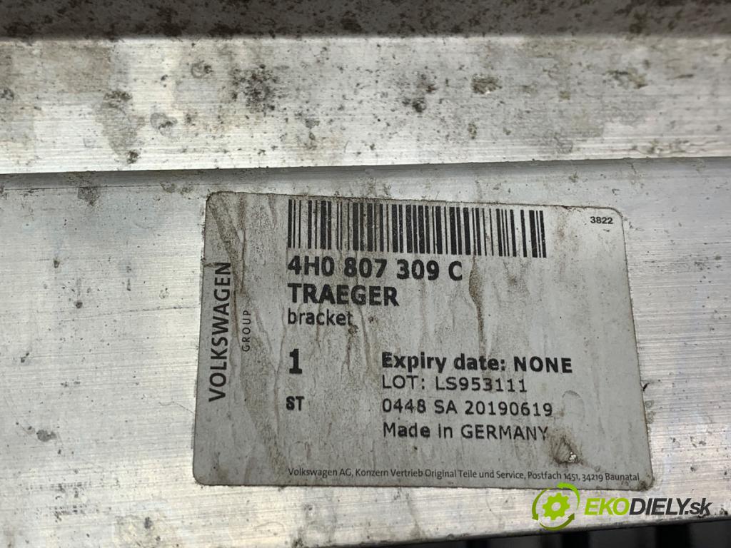 AUDI A8 D4 sedan 2014 283 kW 4.2 TDI quattro 4134 výztuha nárazníka zadní část 4H0807309C (Zadní výztuha)