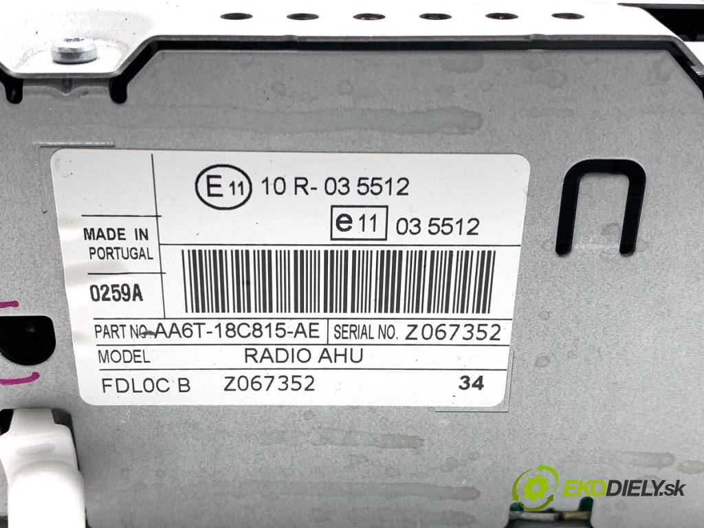 FORD FIESTA MK7 liftback 2011 88 kW 1.6 Ti 1596 RADIO AA6T-18C815-AE (Audio zariadenie)