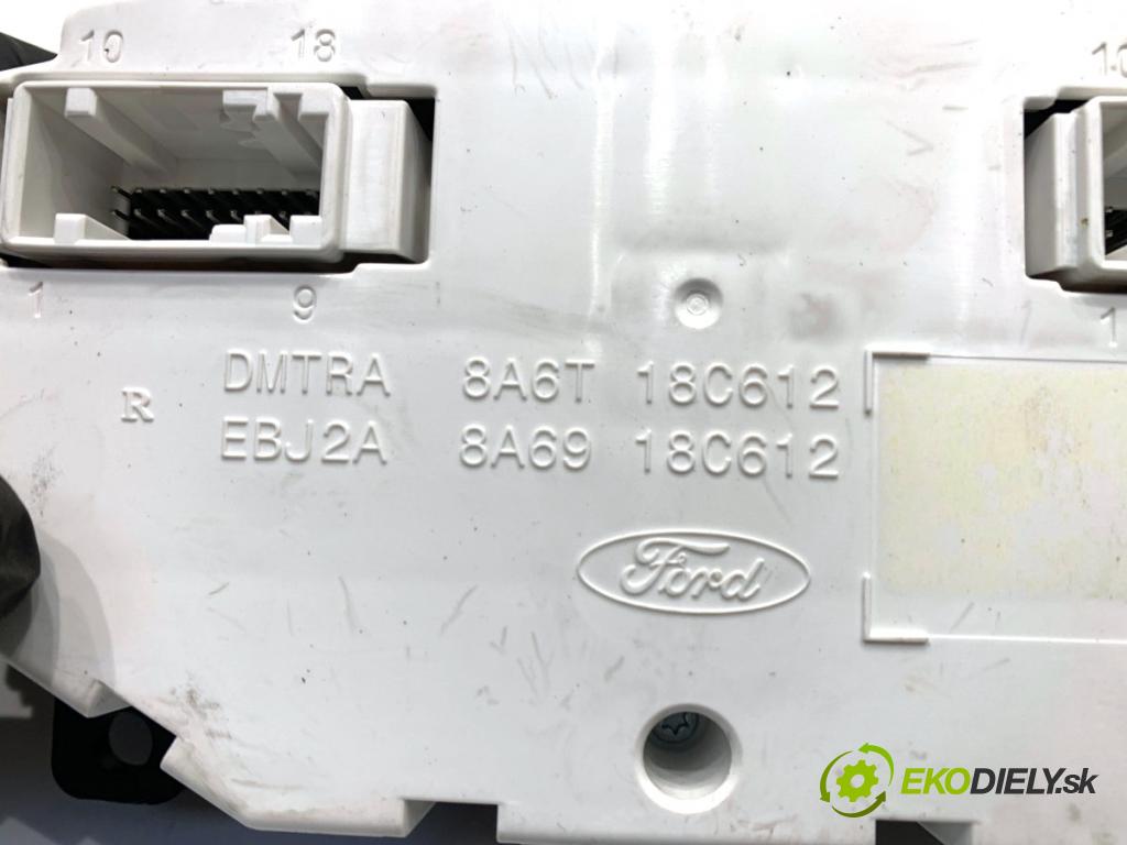 FORD FIESTA MK7 liftback 2011 88 kW 1.6 Ti 1596 Panel ovládania kúrenia 8A6T-18C612 (Prepínacie páčky pod volantom)