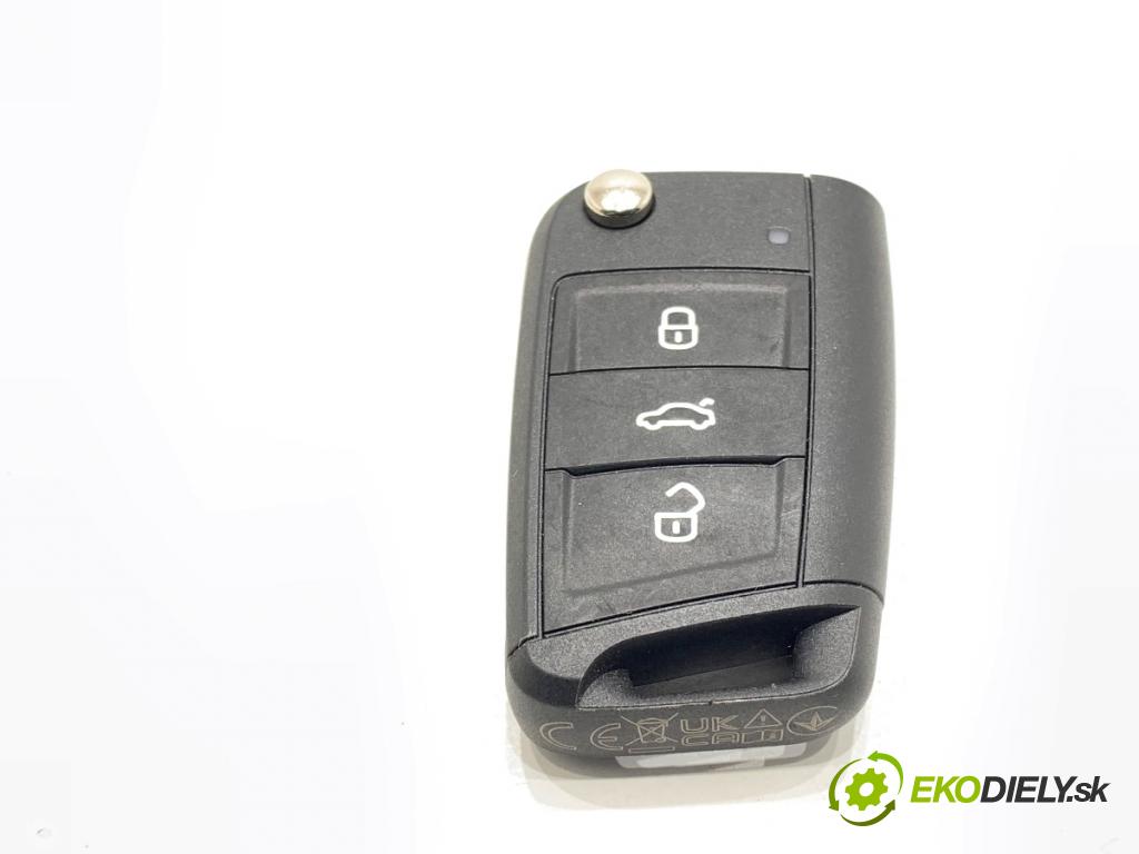 SKODA KAMIQ SUV 2023 81 kW 1.0 TSI 999 kľúč DÁLKOVÝ: 654959752G