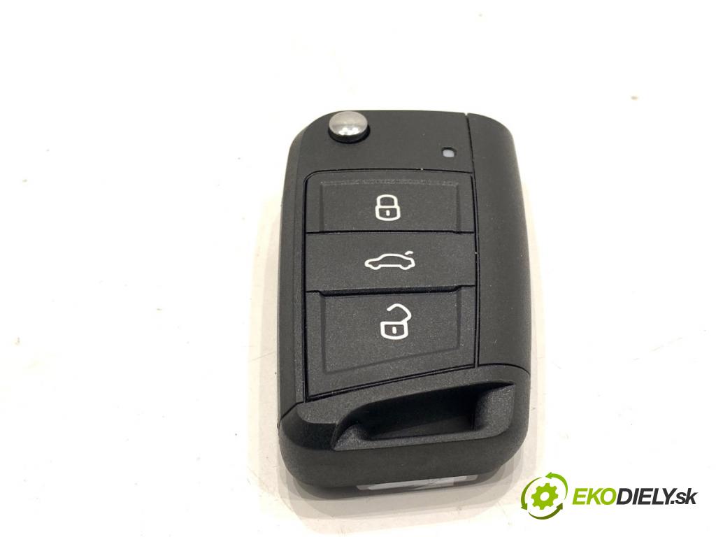 SKODA FABIA III liftback 2018 55 kW 1.0 999 kľúč DÁLKOVÝ: 5G6959752AB