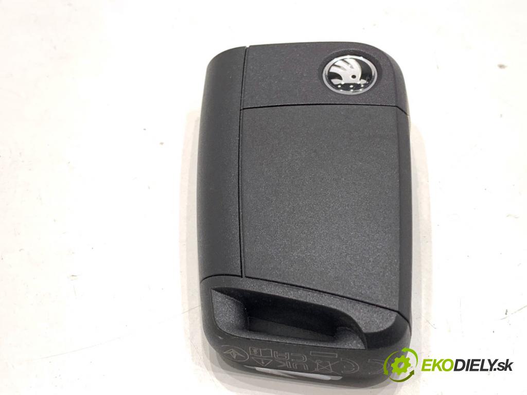 SKODA SCALA liftback 2022 110 kW 1.5 TSI 1495 kľúč DÁLKOVÝ: 654959752G