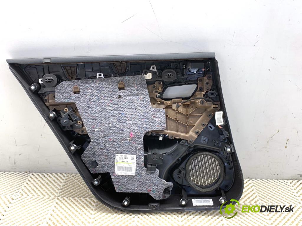 PEUGEOT 508 II liftback 2018 130 kW 2.0 BlueHDI 180 (FHEHZR, FHEHZN) 1997 čalúnenie Dvere pravy zad