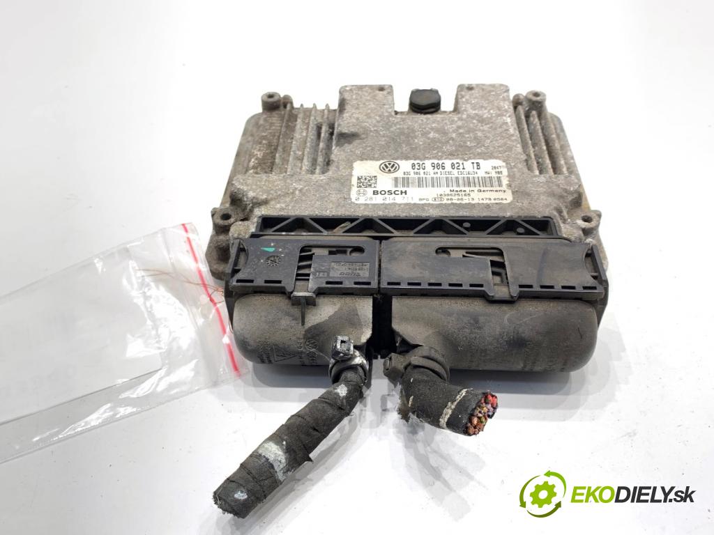 SKODA OCTAVIA II liftback 2008 77 kW 1.9 TDI 1896 riadiaca jednotka Motor 03G906021TB (Riadiaca jednotka)