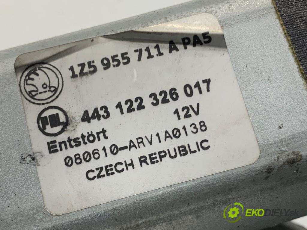 SKODA OCTAVIA II liftback 2008 77 kW 1.9 TDI 1896 motor stěračů zadní část 1Z5955711A