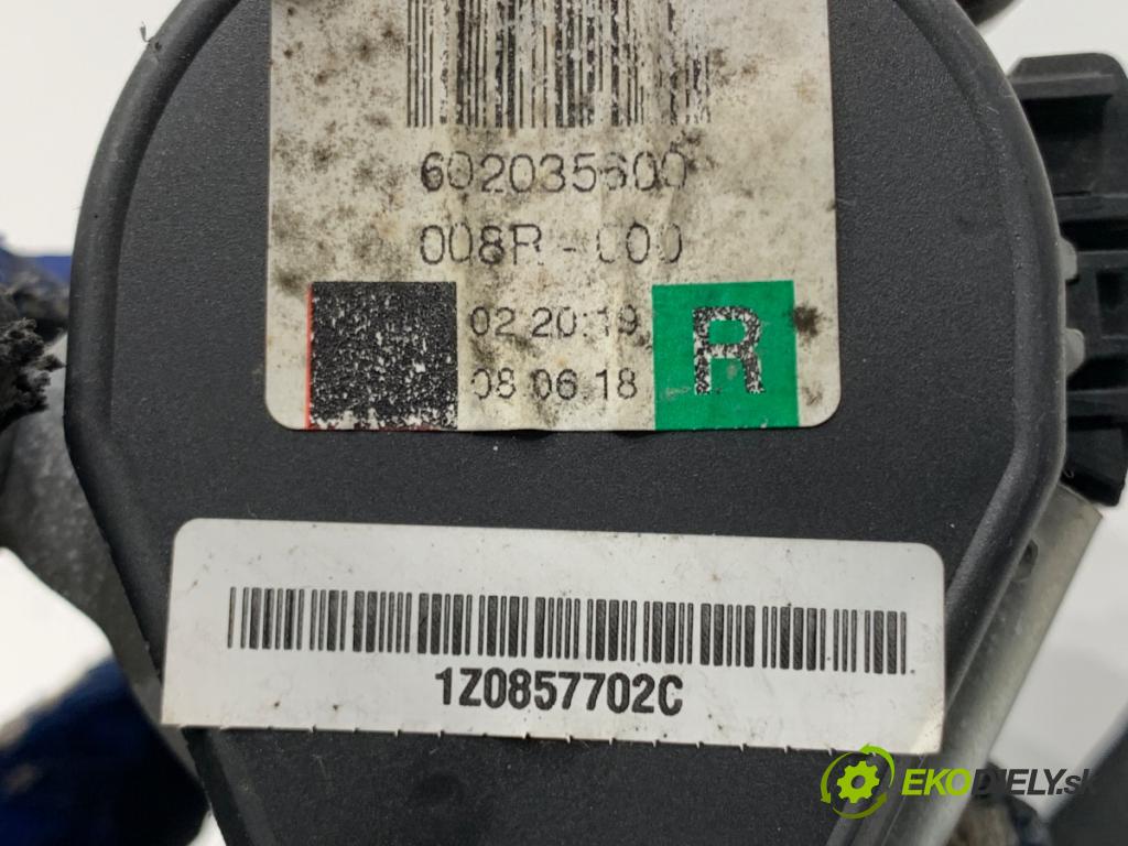 SKODA OCTAVIA II liftback 2008 77 kW 1.9 TDI 1896 Držiak BEZPEČNOSŤ pravy predný 1Z0857702C