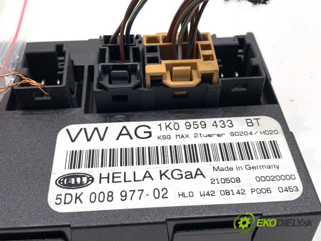 SKODA OCTAVIA II liftback 2008 77 kW 1.9 TDI 1896 modul komfortu 1K0959433BT (Komfortní modul)