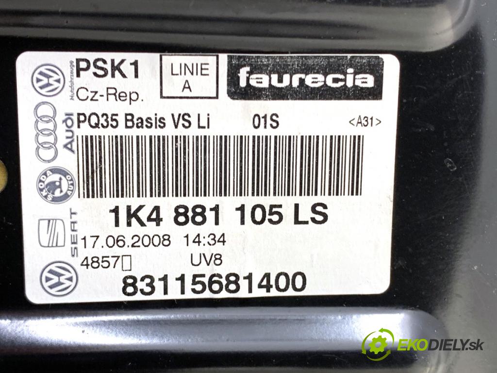 SKODA OCTAVIA II liftback 2008 77 kW 1.9 TDI 1896 Sedadlo ľavy predný