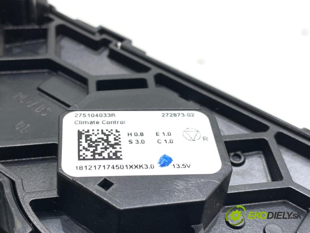 DACIA DUSTER SUV 2018 84 kW 1.6 SCe 115 (HMM1) 1598 Panel ovládaní topení 275104033R (Páčky pod volantem)