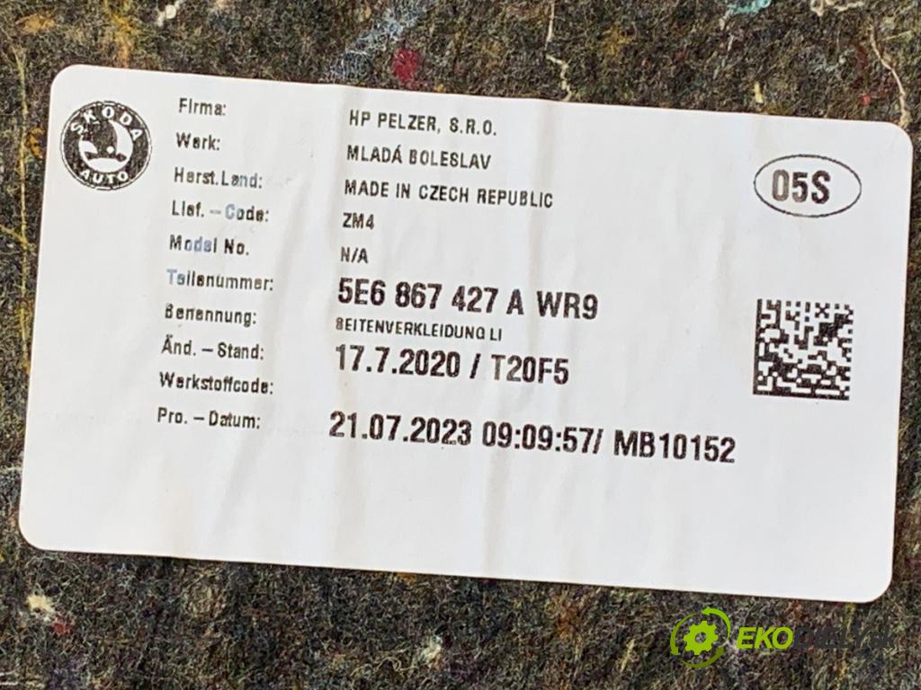 SKODA OCTAVIA IV liftback 2023 140 kW 2.0 TSI 4x4 1984 čalúnenie kufra ľavy 5E6867427A