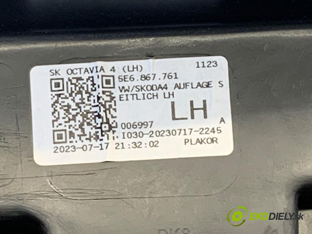 SKODA OCTAVIA IV liftback 2023 140 kW 2.0 TSI 4x4 1984 čalúnenie kufra ľavy 5E6867427A