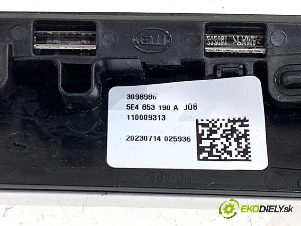 SKODA OCTAVIA IV liftback 2023 140 kW 2.0 TSI 4x4 1984 lišty kryt 5E4853192C 5E4853190A (Lišta)