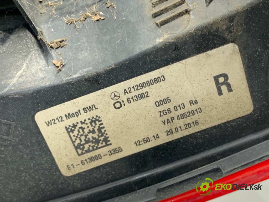 MERCEDES-BENZ W212 sedan 2014 115 kW E 200 NGT (212.035) 1991 Svetlo pravy zad A2129060803