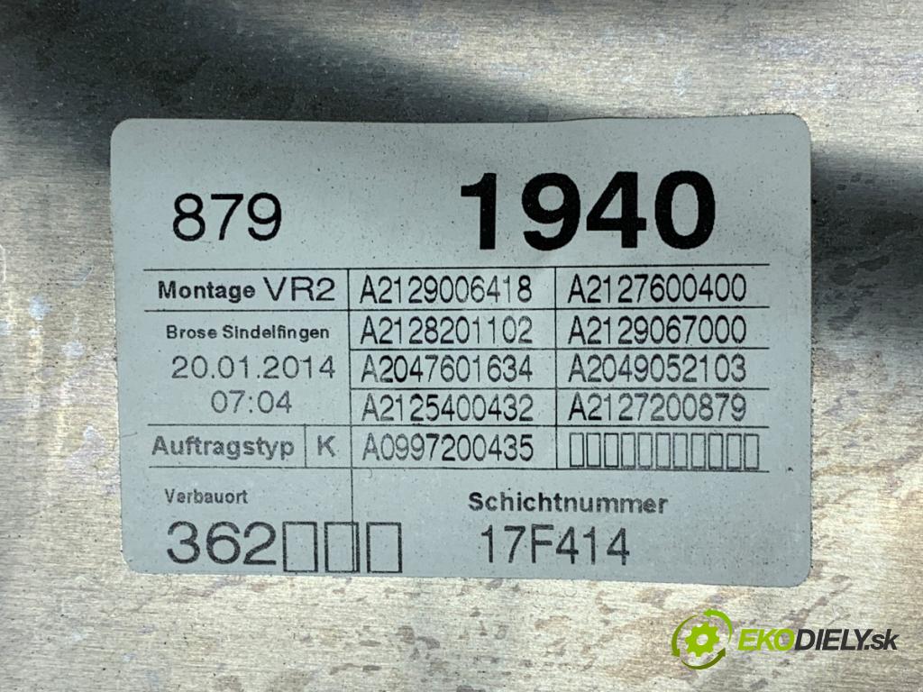MERCEDES-BENZ W212 sedan 2014 115 kW E 200 NGT (212.035) 1991 Mechanizmus okna pravy predný