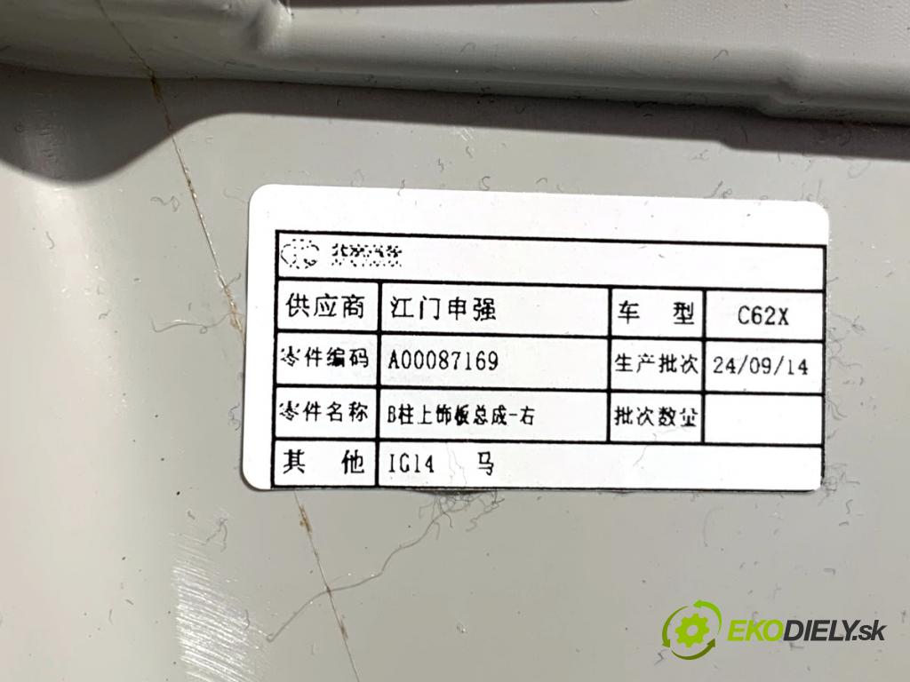 BAIC X75 SUV 2024 138 kW DCT 1498 Clona stĺpika B pravy A00087169